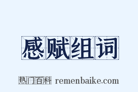 感赋组词是什么意思的图片
